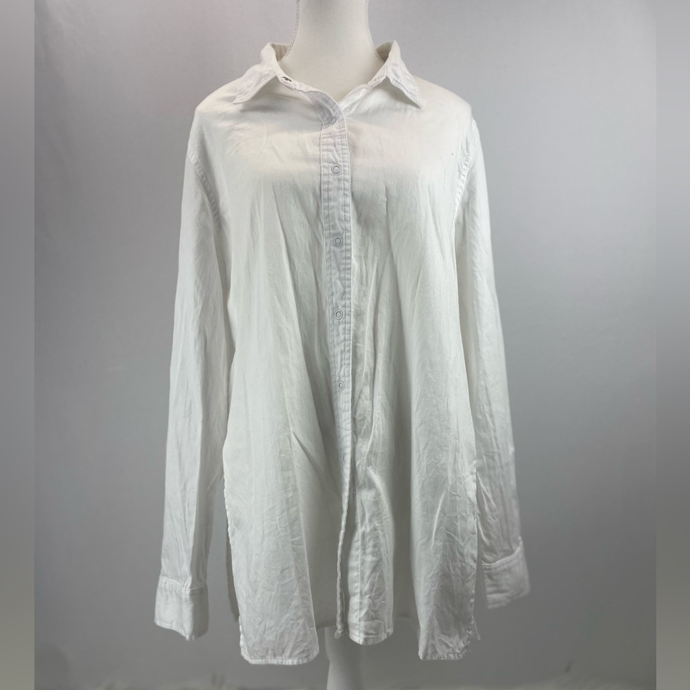 BALERA Dance Snap Button Down Shirt Tunic, Medium Adult (MA)